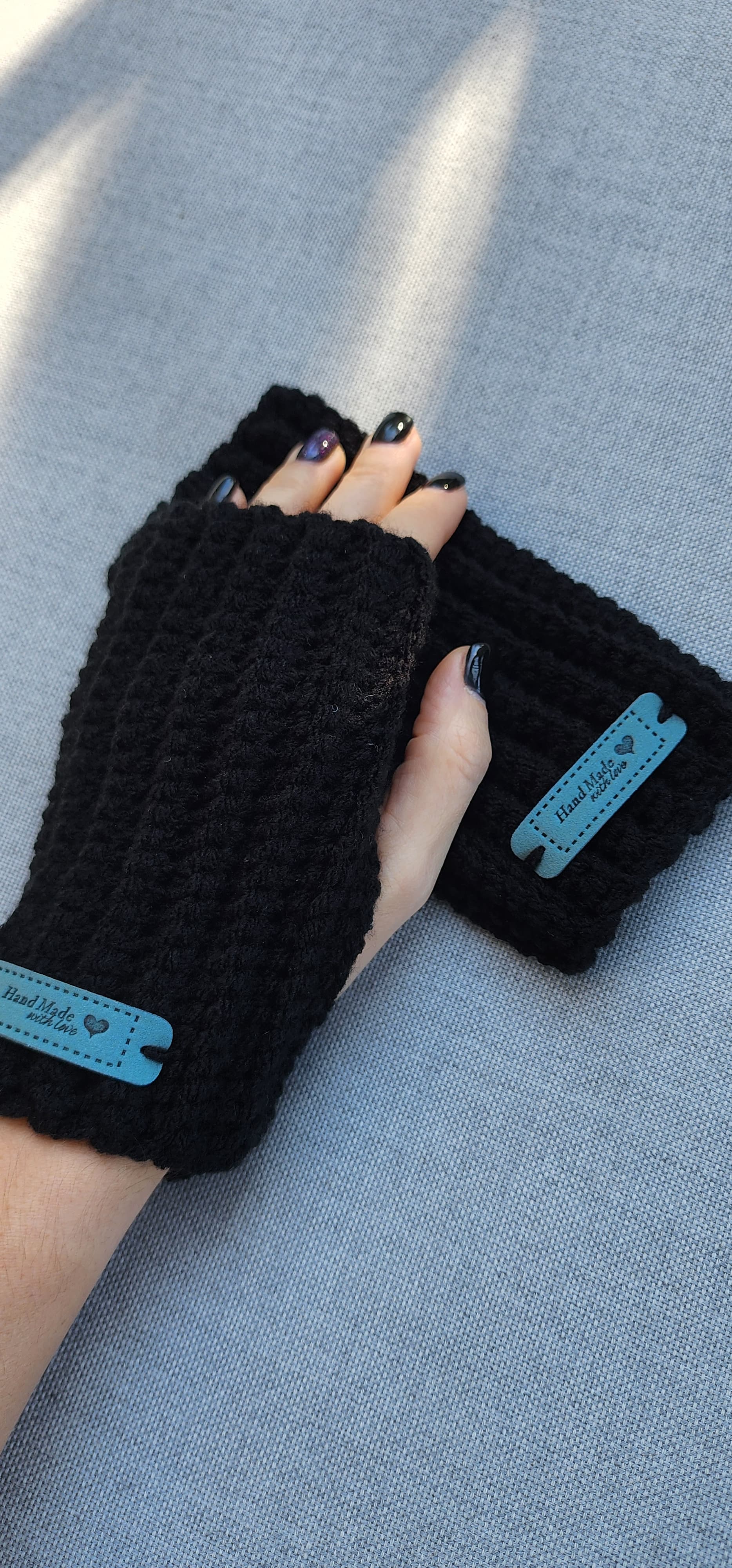 Sage Fingerless Mittens