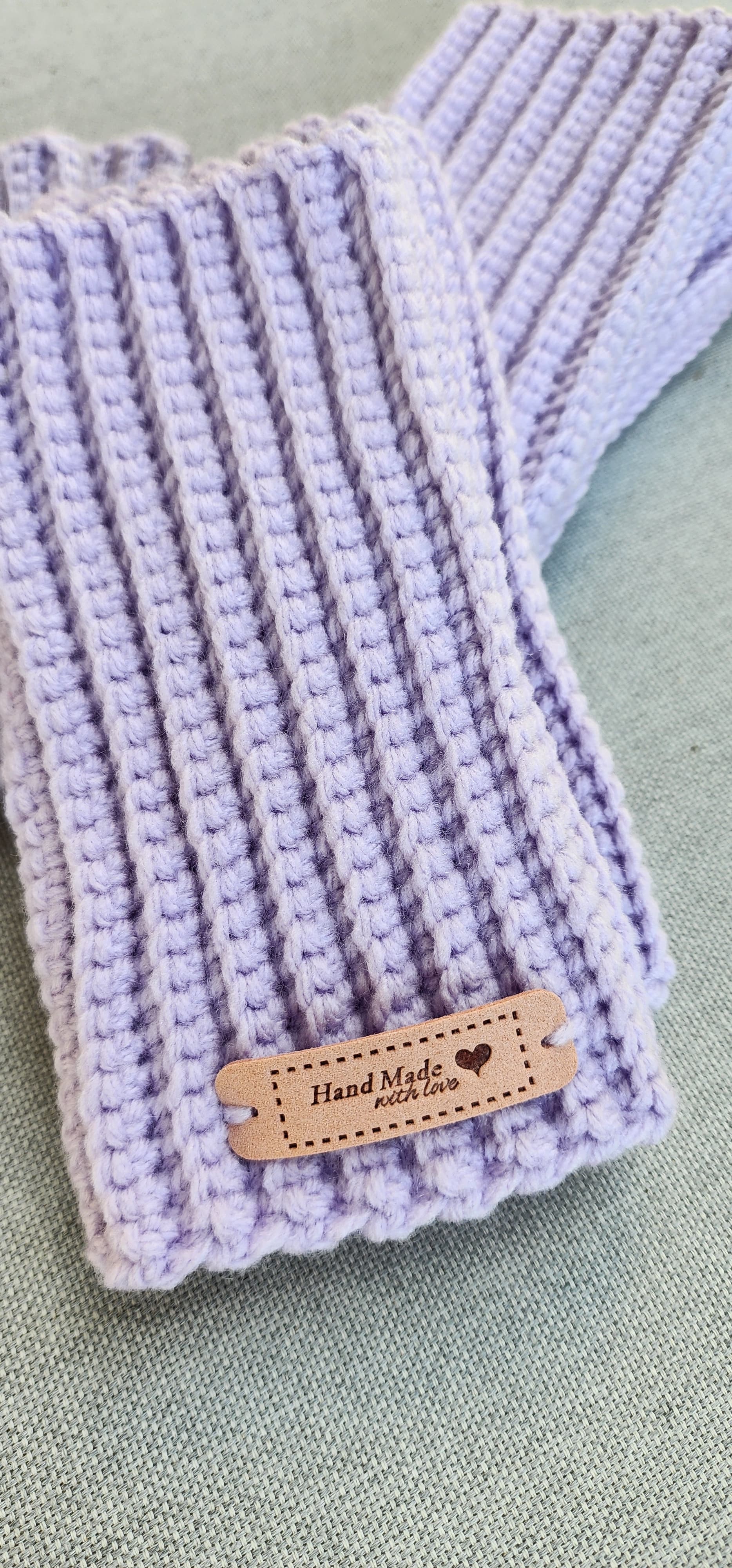 Purple Fingerless Mittens