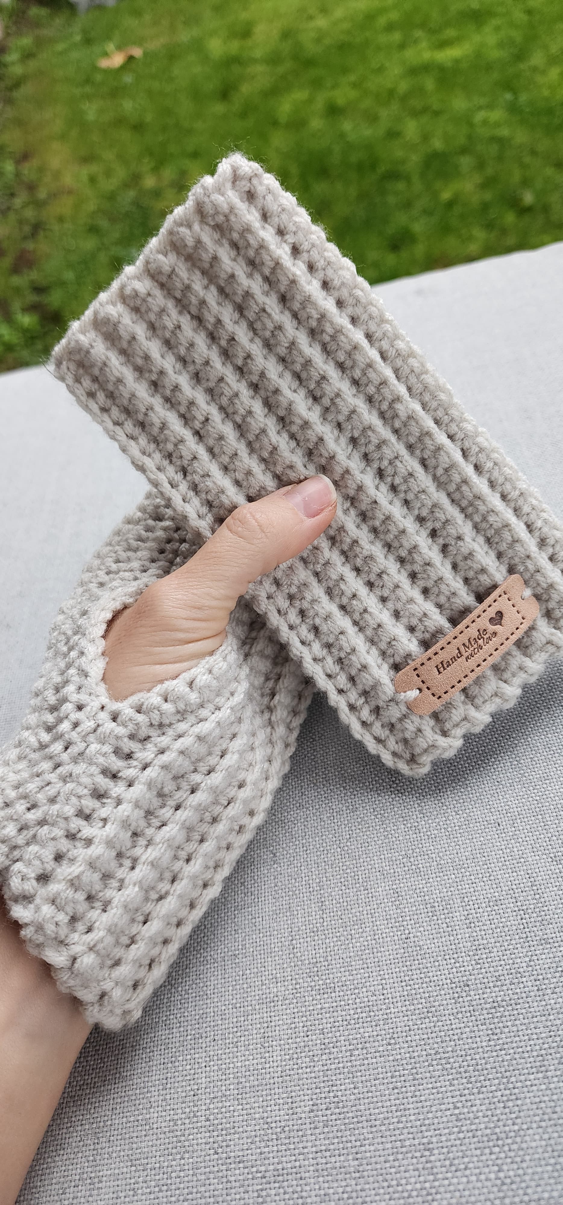 Mushrooms Color Fingerless Mittens