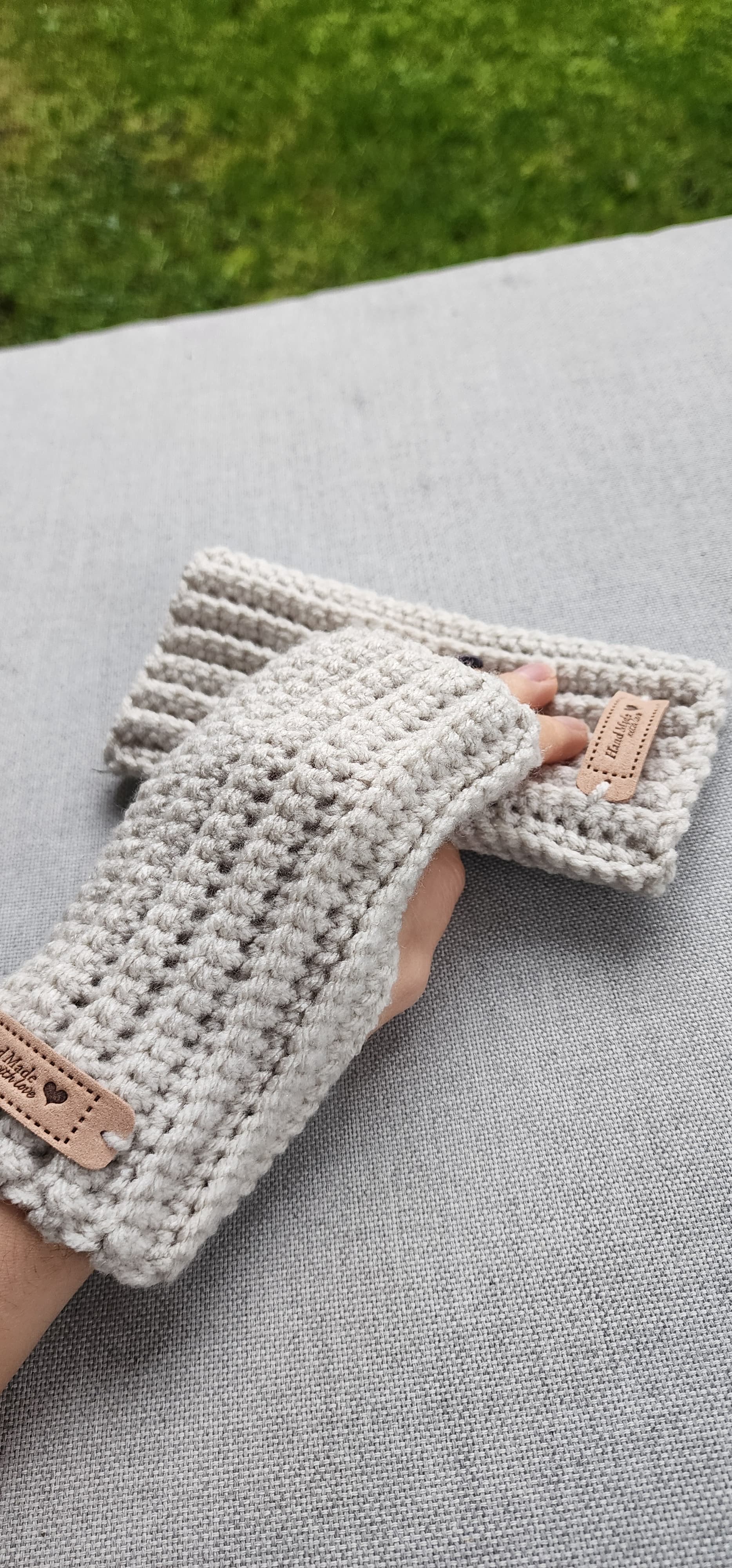 Mushrooms Color Fingerless Mittens